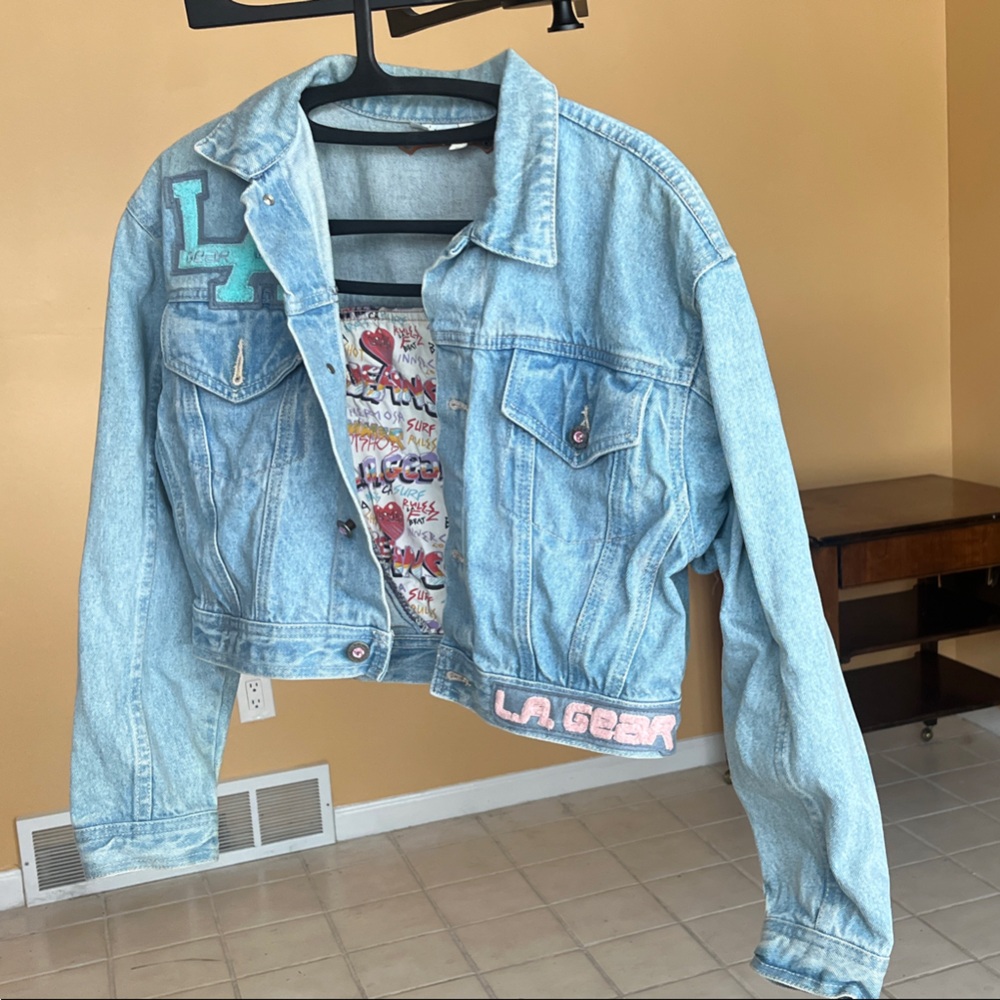 Vintage Iconic LA Gear Light Blue Denim Jacket